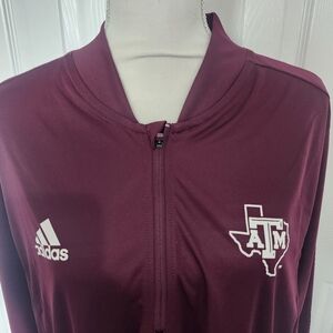 Adidas Women's NCAA Texas A&M 1/4 Zip Pullover Size 1X